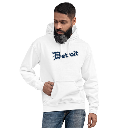 'Detroit' Hoodie (Navy w/ Old English 'D') | Unisex Standard