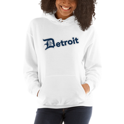 'Detroit' Hoodie (Navy w/ Old English 'D') | Unisex Standard