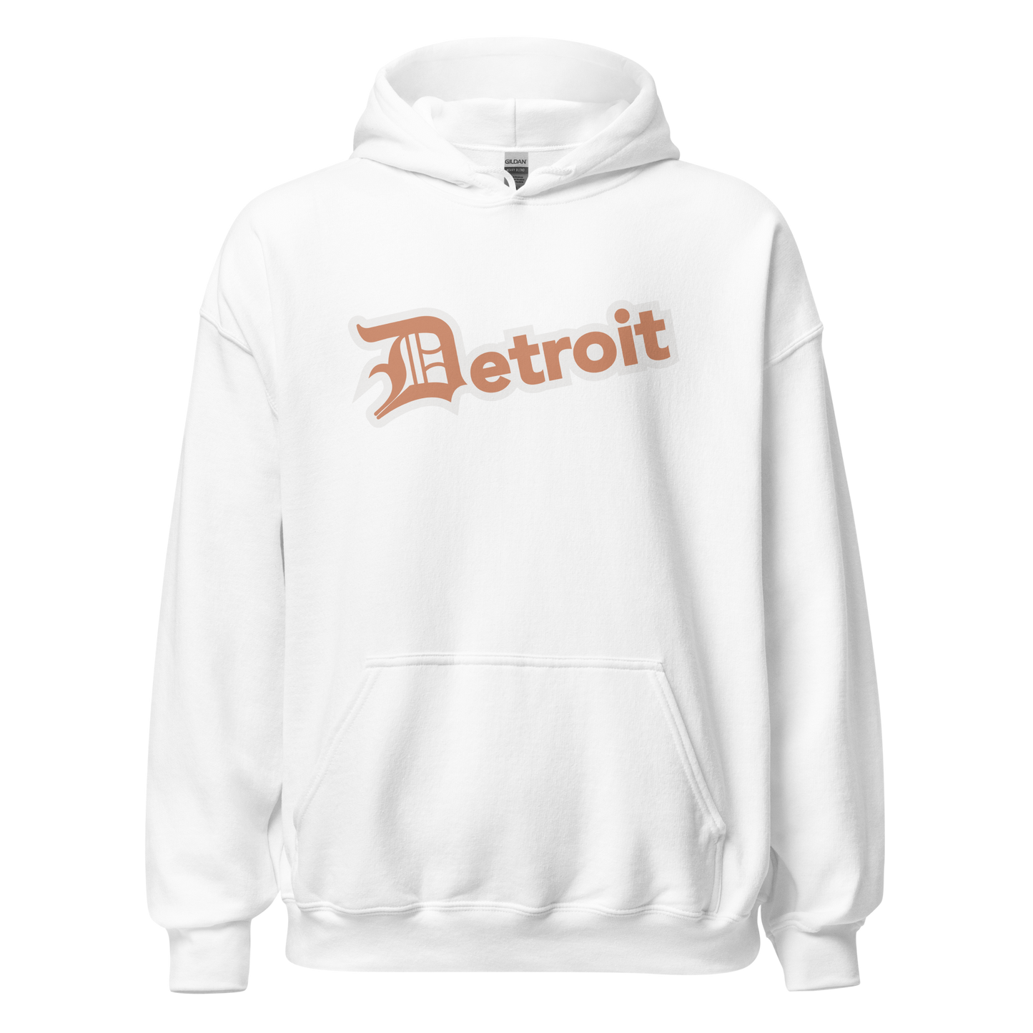 'Detroit' Hoodie (Copper w/ Old English 'D') | Unisex Standard