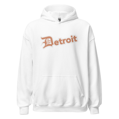 'Detroit' Hoodie (Copper w/ Old English 'D') | Unisex Standard