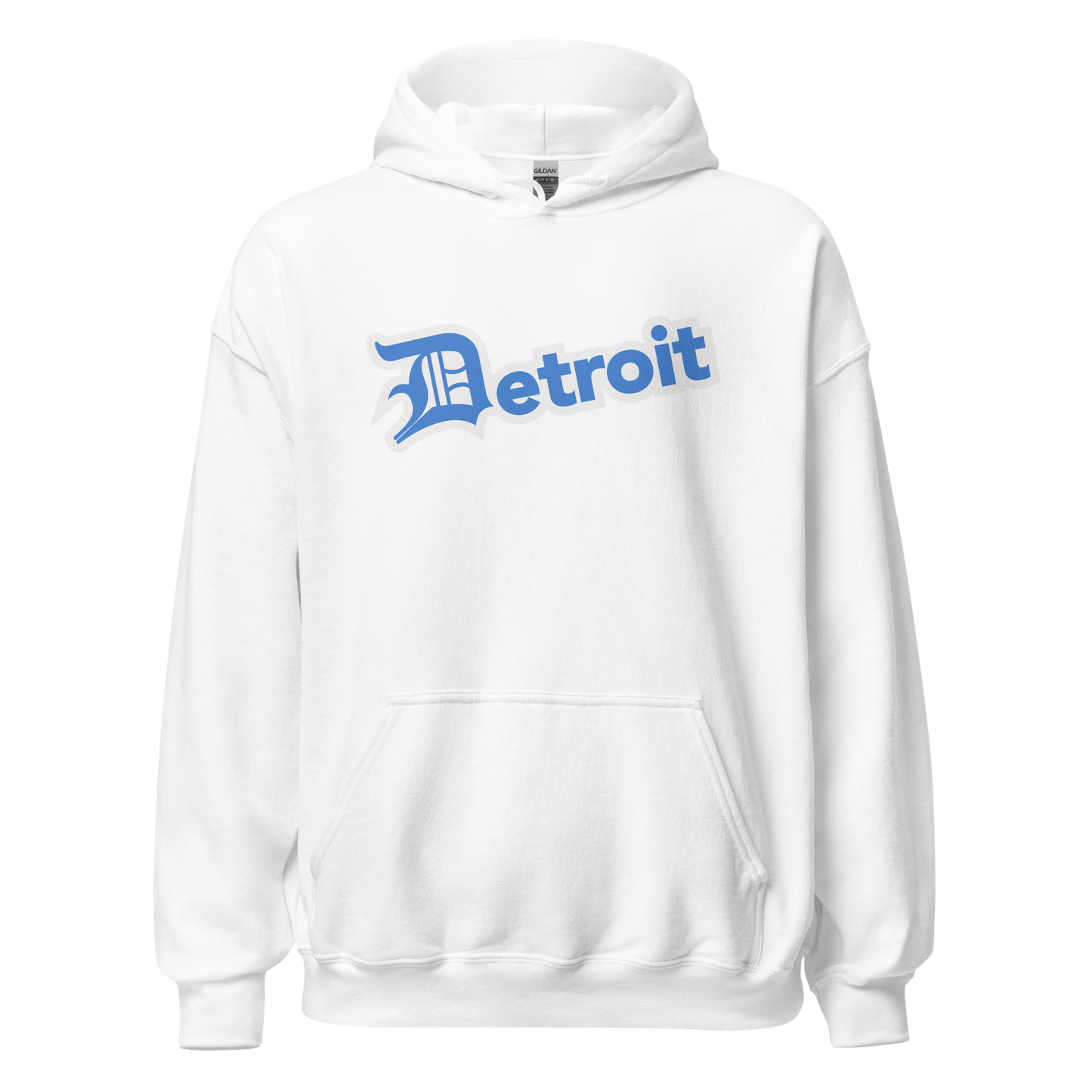 'Detroit' Hoodie (Azure w/ Old English 'D') | Unisex Standard