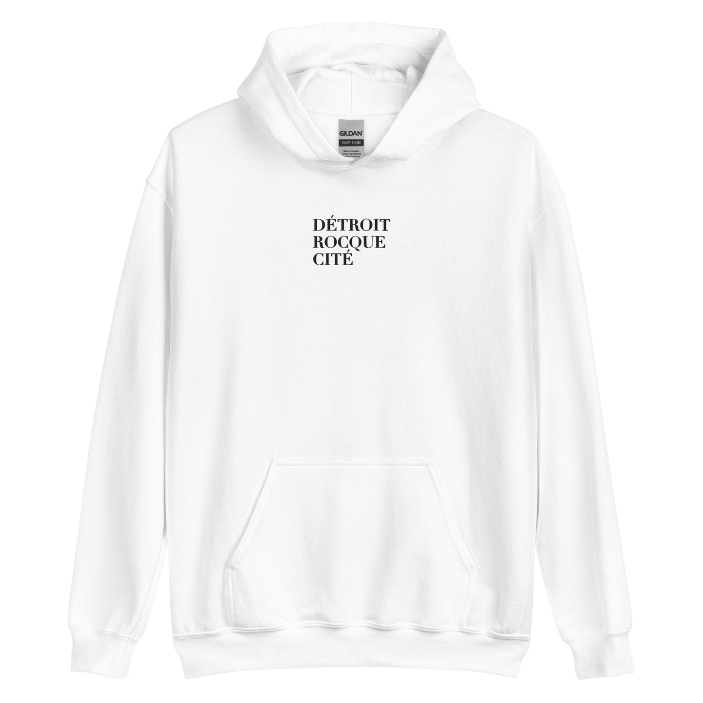 'Détroit Rocque Cité' Hoodie | Unisex Standard - Emb.