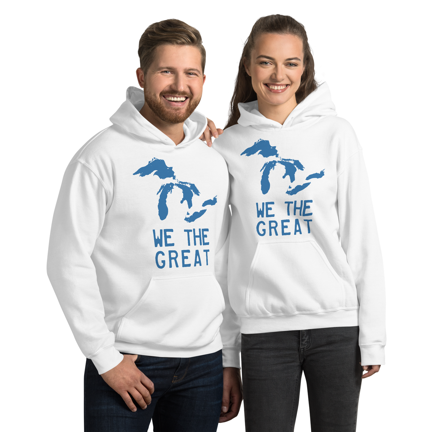 Great Lakes 'We the Great' Hoodie (Superior Blue) | Unisex Standard