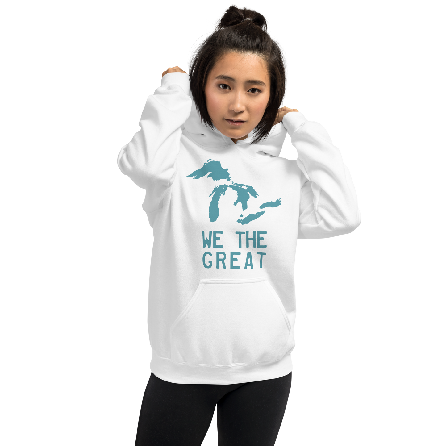 Great Lakes 'We the Great' Hoodie (Huron Blue) | Unisex Standard