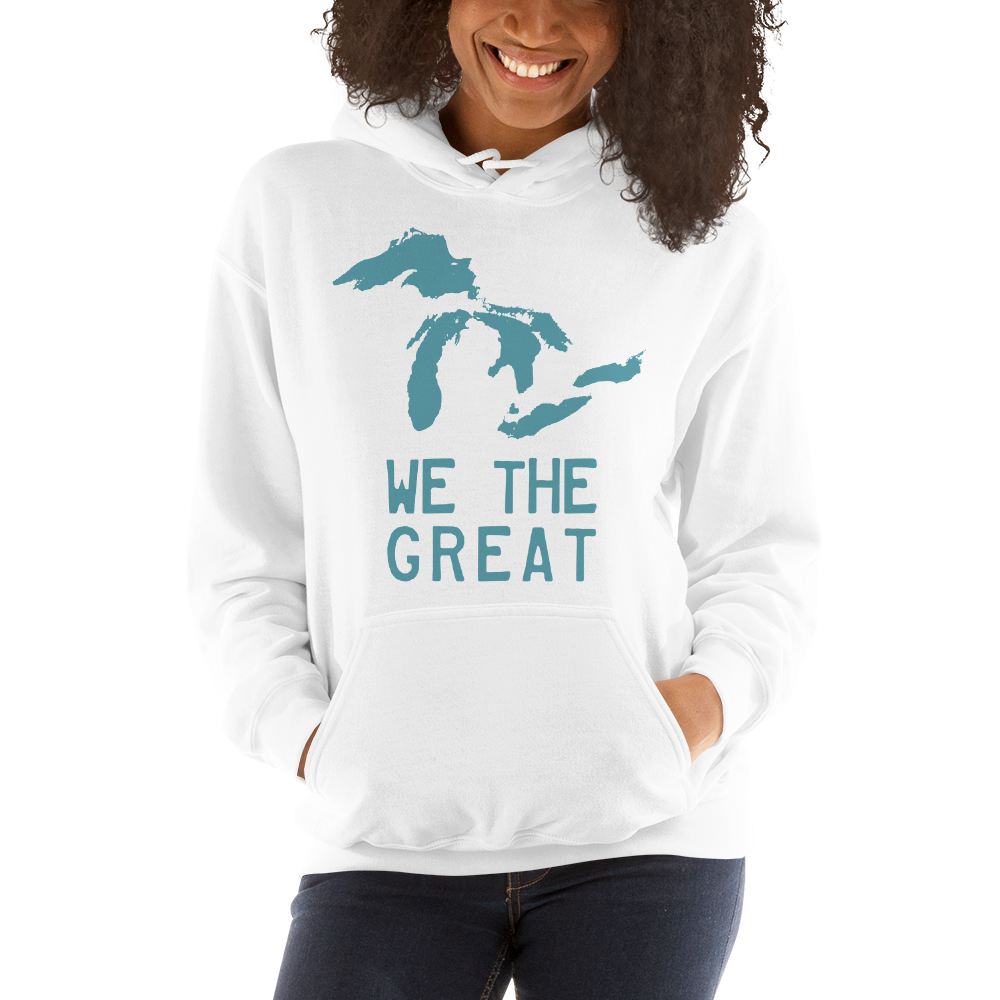 Great Lakes 'We the Great' Hoodie (Huron Blue) | Unisex Standard