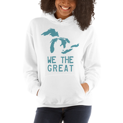 Great Lakes 'We the Great' Hoodie (Huron Blue) | Unisex Standard