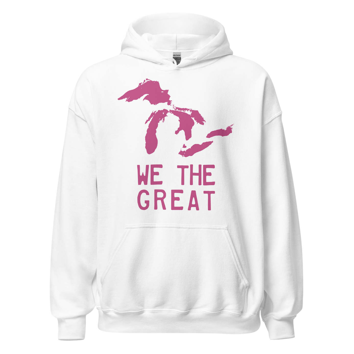 Great Lakes 'We the Great' Hoodie (Apple Blossom Pink) | Unisex Standard