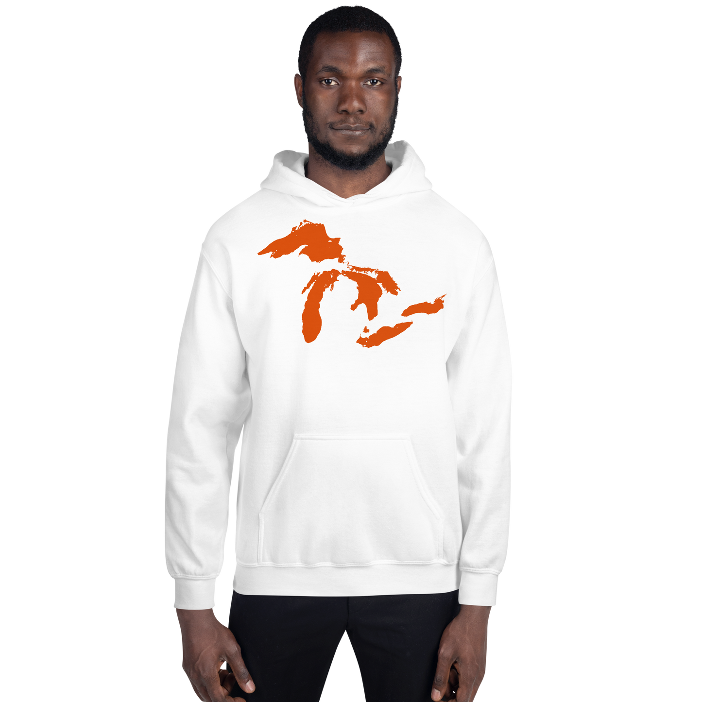 Great Lakes Hoodie (Maple Leaf Orange) | Unisex Standard