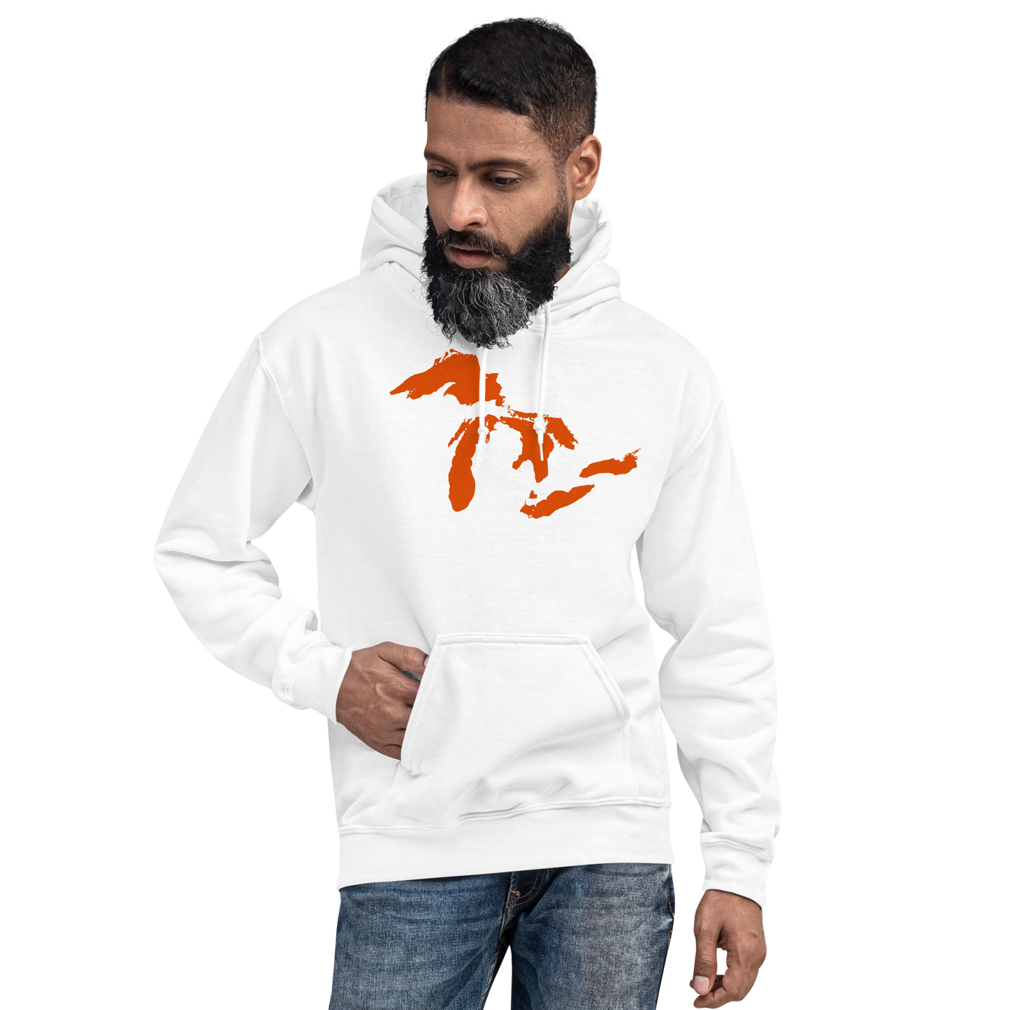 Great Lakes Hoodie (Maple Leaf Orange) | Unisex Standard