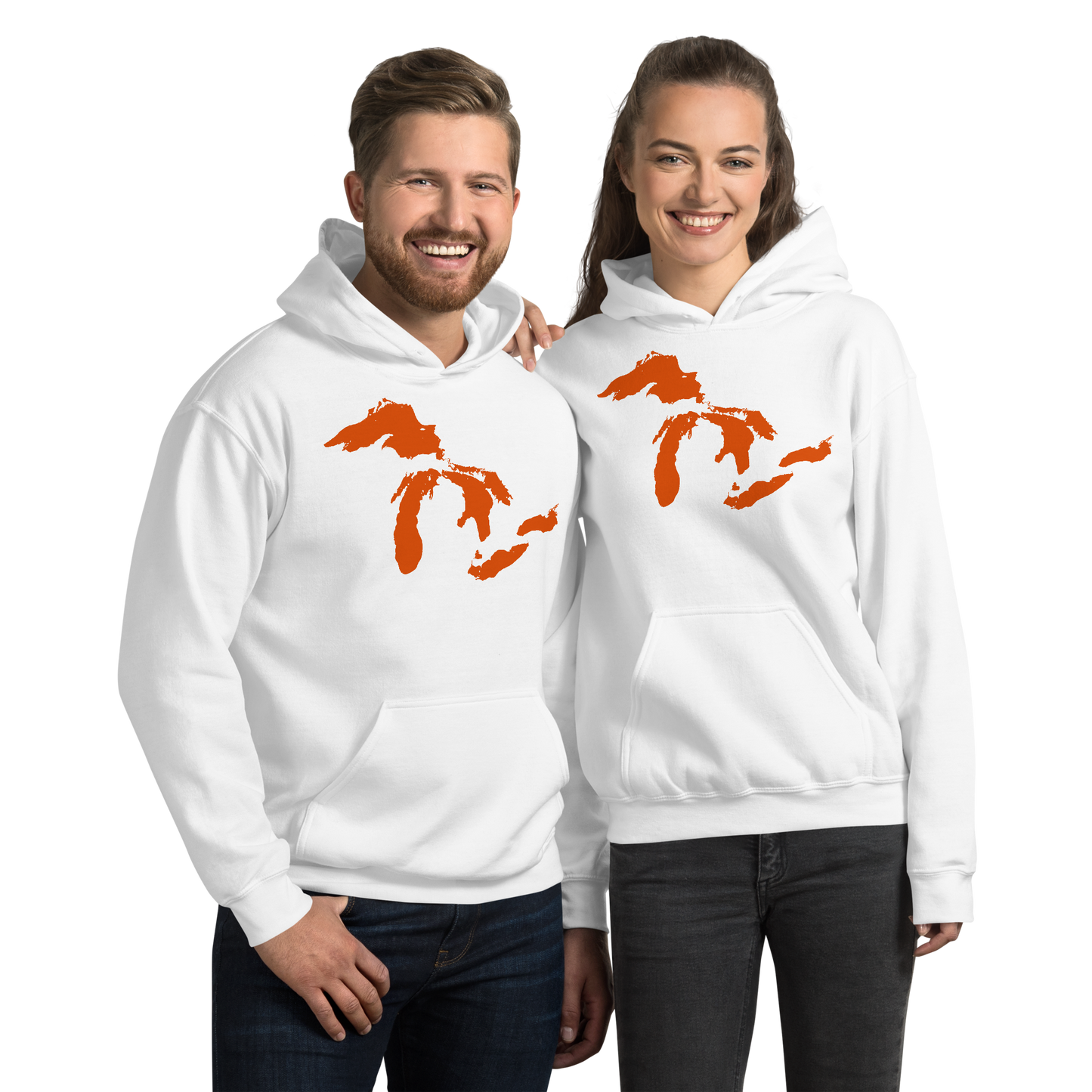 Great Lakes Hoodie (Maple Leaf Orange) | Unisex Standard