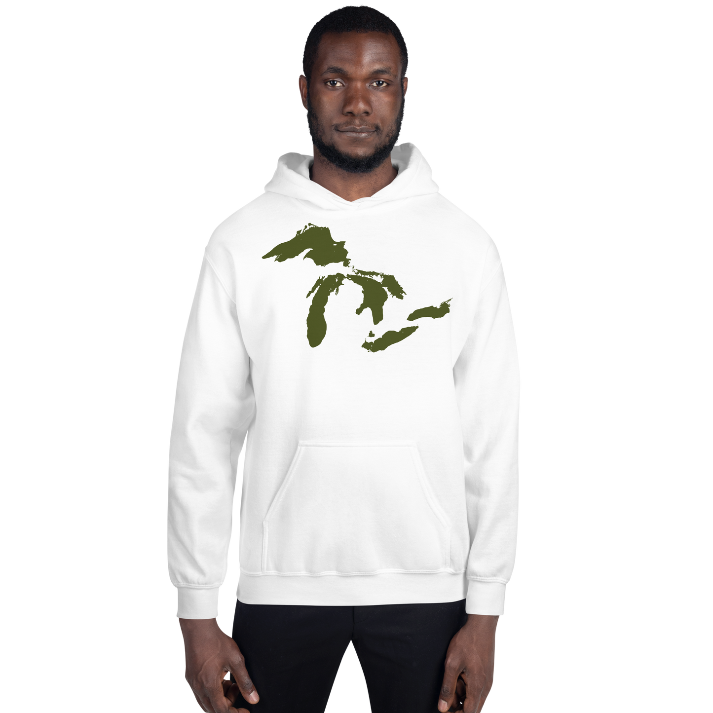 Great Lakes Hoodie (Army Green) | Unisex Standard