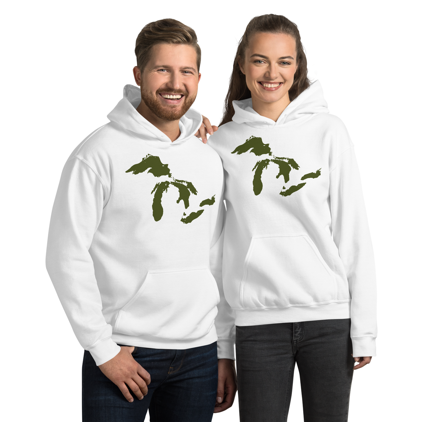 Great Lakes Hoodie (Army Green) | Unisex Standard