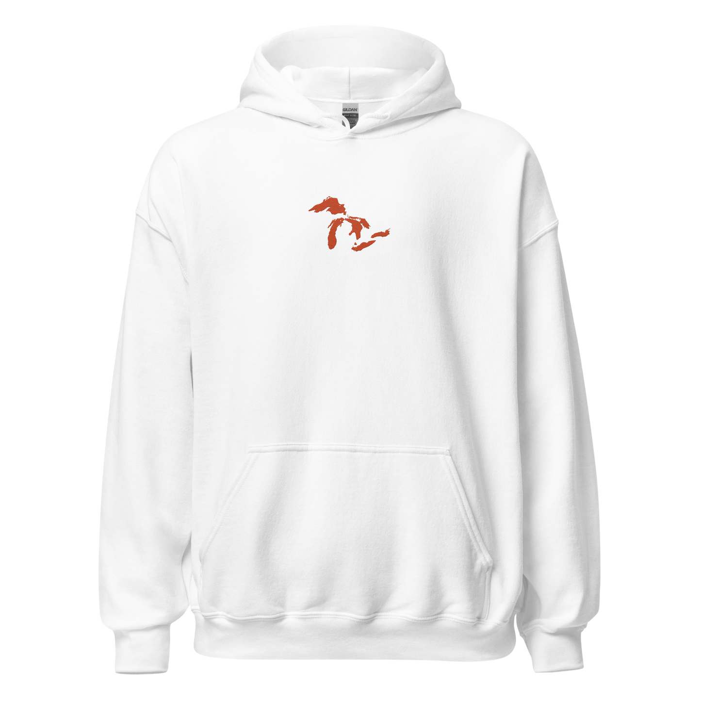 Great Lakes Hoodie (Maple Leaf Orange) | Unisex Standard - Emb.