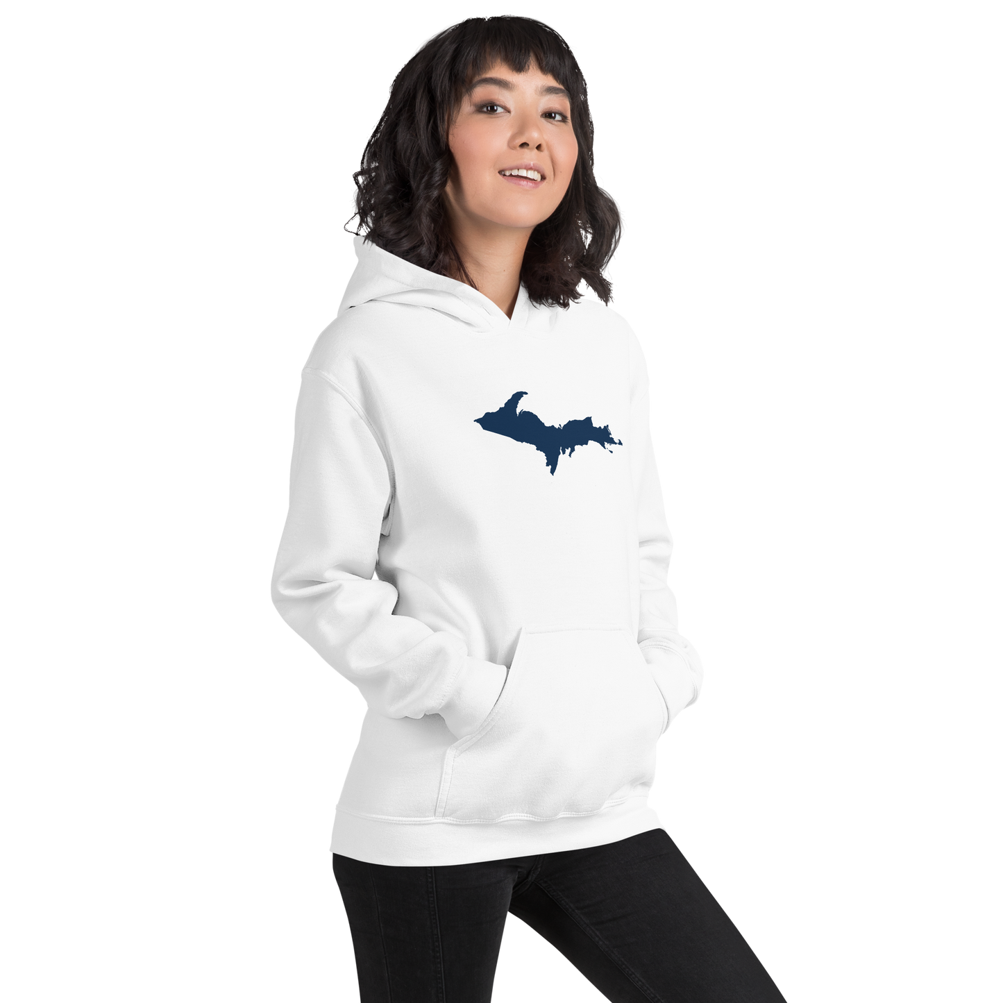 Michigan Upper Peninsula Hoodie (w/ UP Outline) | Unisex Standard