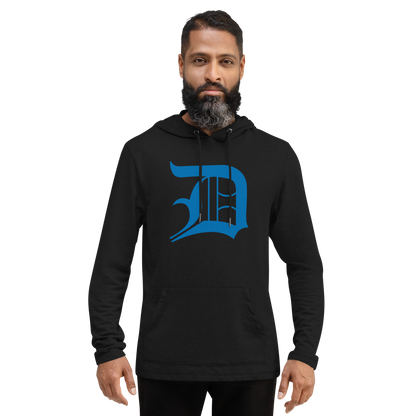 Detroit 'Old English D' Hoodie (Azure) | Unisex Lightweight