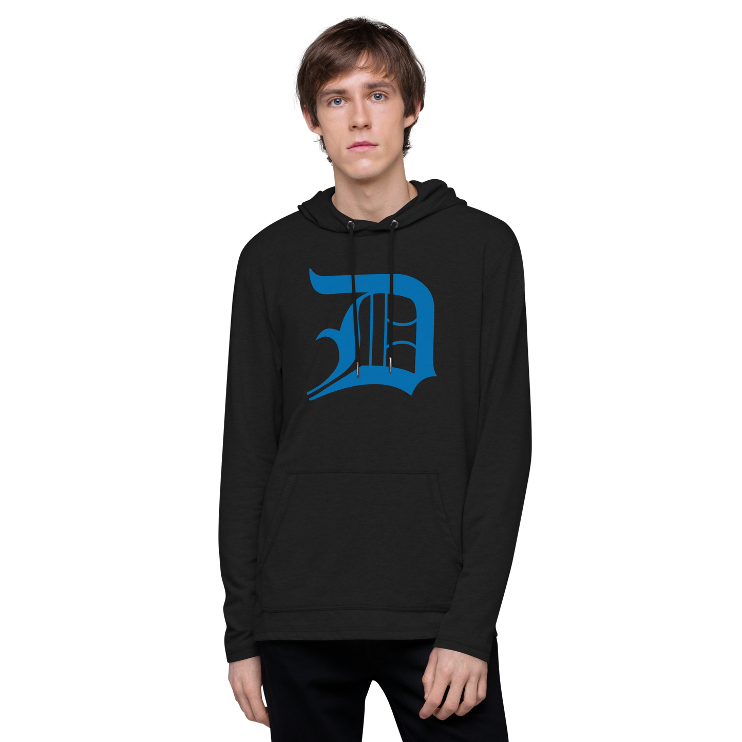 Detroit 'Old English D' Hoodie (Azure) | Unisex Lightweight