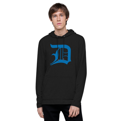 Detroit 'Old English D' Hoodie (Azure) | Unisex Lightweight