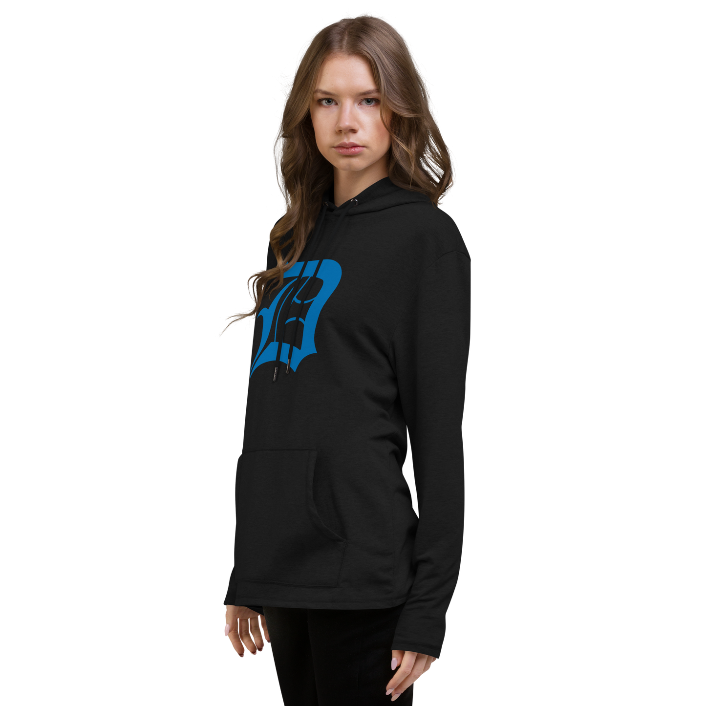 Detroit 'Old English D' Hoodie (Azure) | Unisex Lightweight