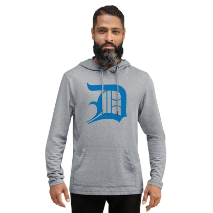 Detroit 'Old English D' Hoodie (Azure) | Unisex Lightweight