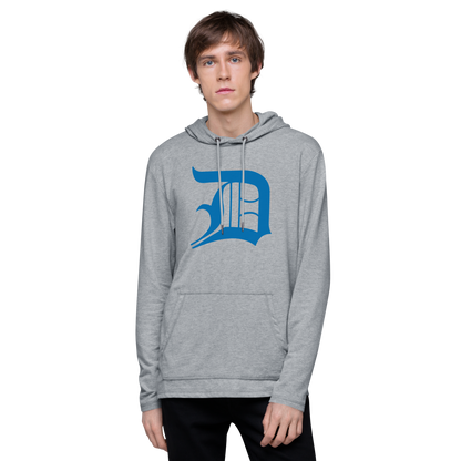 Detroit 'Old English D' Hoodie (Azure) | Unisex Lightweight