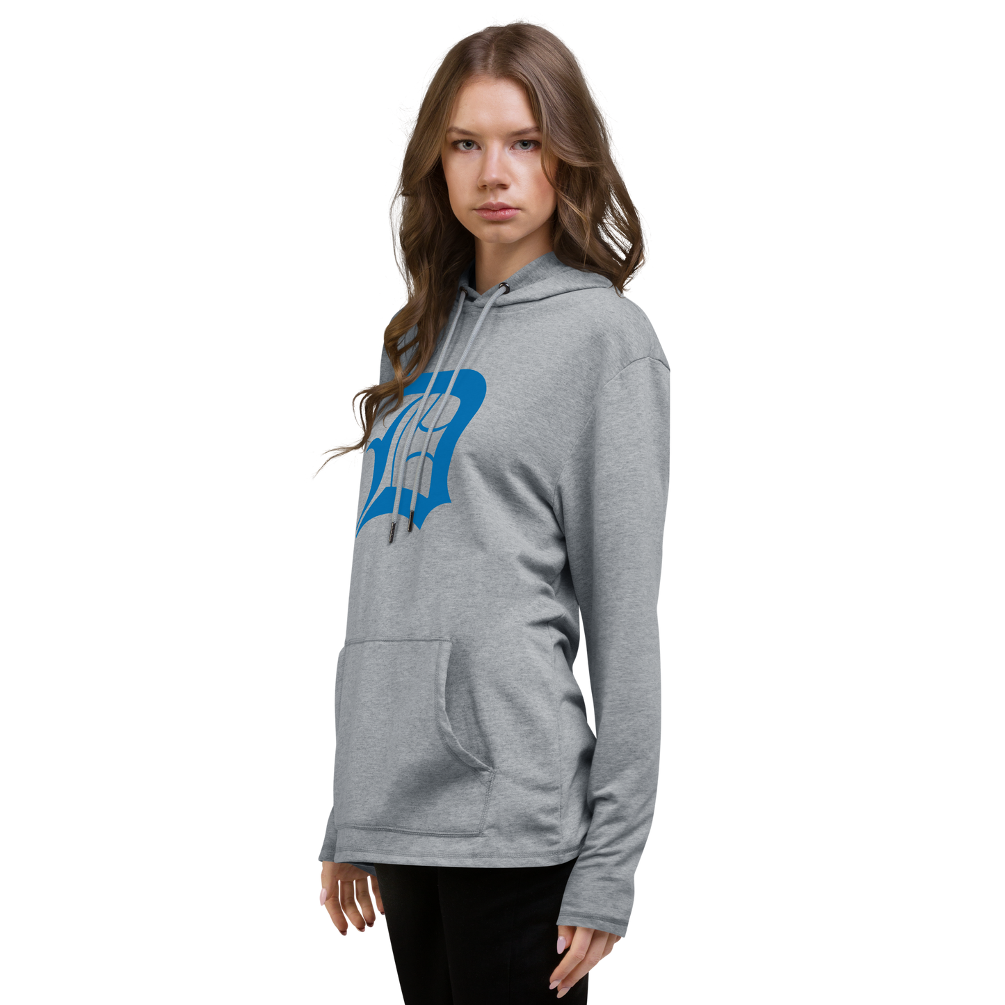 Detroit 'Old English D' Hoodie (Azure) | Unisex Lightweight