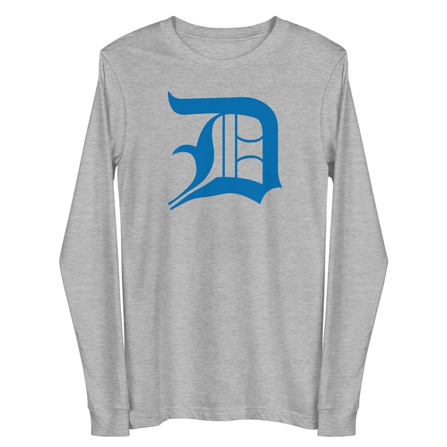 Detroit 'Old English D' T-Shirt (Azure) | Unisex Long Sleeve