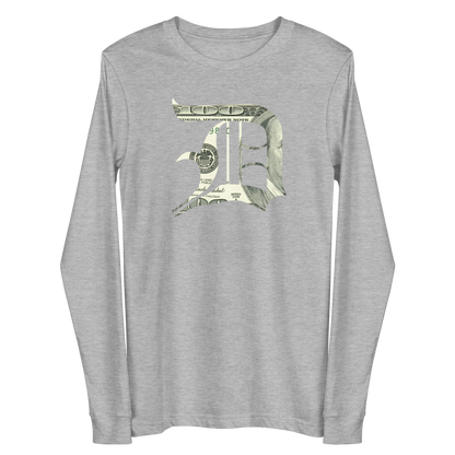 Detroit 'Old English D' T-Shirt (Benjamins Edition) | Unisex Long Sleeve