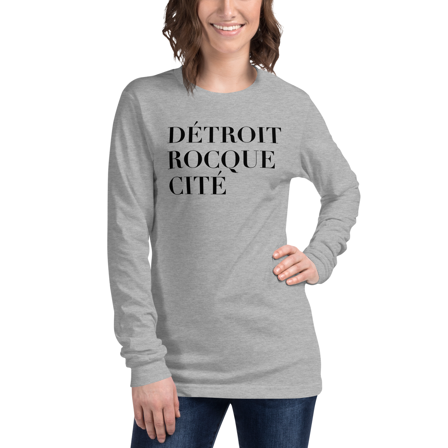 'Détroit Rocque Cité' T-Shirt | Unisex Long Sleeve