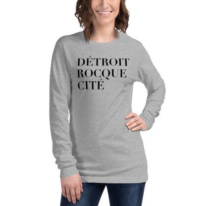 'Détroit Rocque Cité' T-Shirt | Unisex Long Sleeve