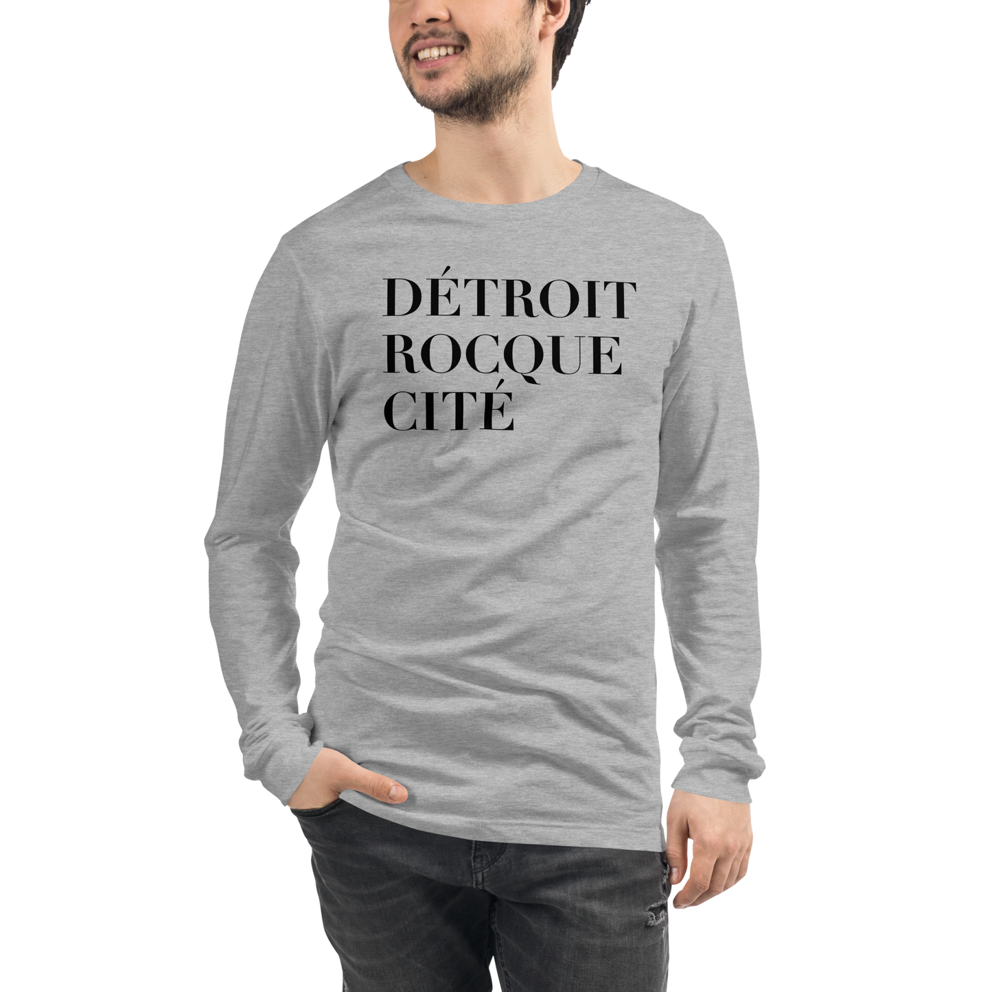 'Détroit Rocque Cité' T-Shirt | Unisex Long Sleeve