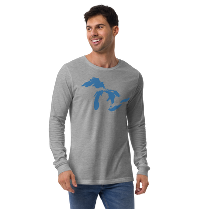 Great Lakes T-Shirt | Unisex Long Sleeve - Superior Blue