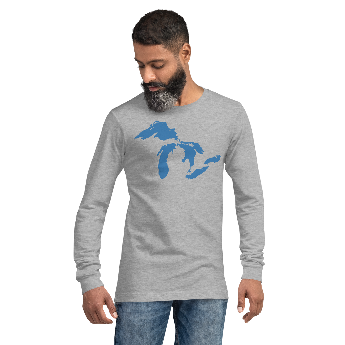 Great Lakes T-Shirt | Unisex Long Sleeve - Superior Blue