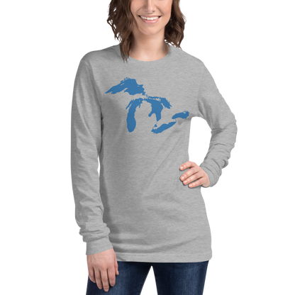 Great Lakes T-Shirt | Unisex Long Sleeve - Superior Blue