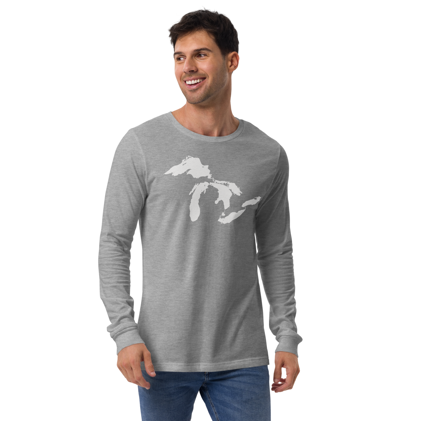 Great Lakes T-Shirt | Unisex Long Sleeve - White