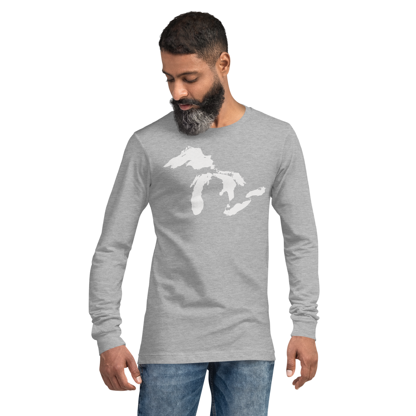 Great Lakes T-Shirt | Unisex Long Sleeve - White