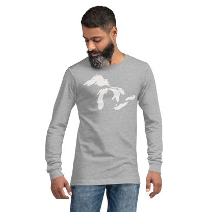 Great Lakes T-Shirt | Unisex Long Sleeve - White