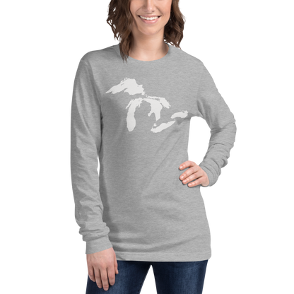 Great Lakes T-Shirt | Unisex Long Sleeve - White