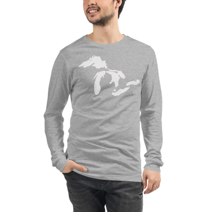 Great Lakes T-Shirt | Unisex Long Sleeve - White