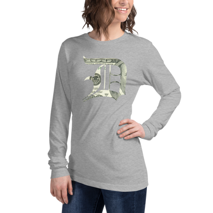 Detroit 'Old English D' T-Shirt (Benjamins Edition) | Unisex Long Sleeve