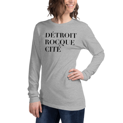 'Détroit Rocque Cité' T-Shirt | Unisex Long Sleeve