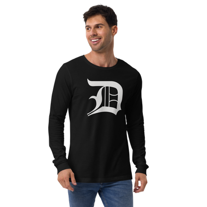 Detroit 'Old English D' T-Shirt | Unisex Long Sleeve