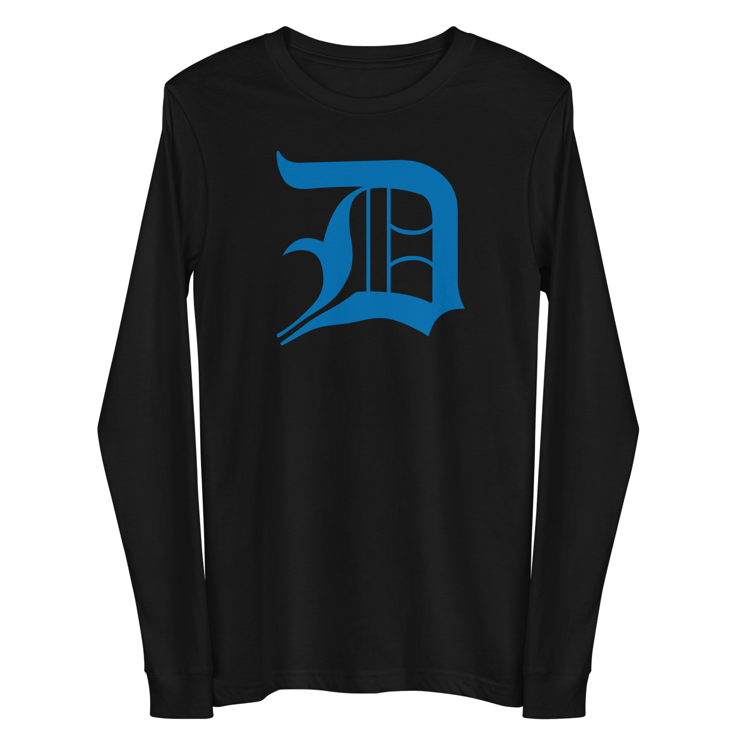 Detroit 'Old English D' T-Shirt (Azure) | Unisex Long Sleeve