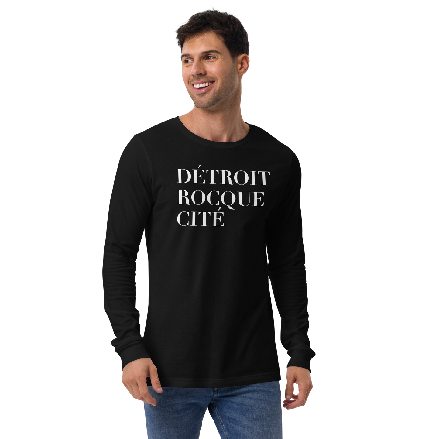 'Détroit Rocque Cité' T-Shirt | Unisex Long Sleeve