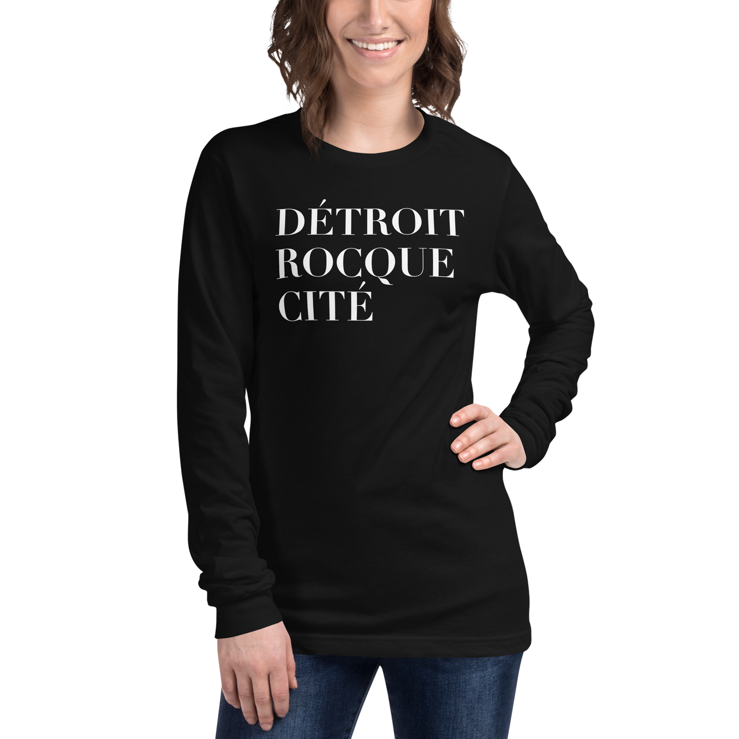 'Détroit Rocque Cité' T-Shirt | Unisex Long Sleeve