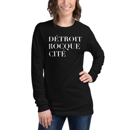 'Détroit Rocque Cité' T-Shirt | Unisex Long Sleeve