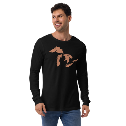 Great Lakes T-Shirt | Unisex Long Sleeve - Copper