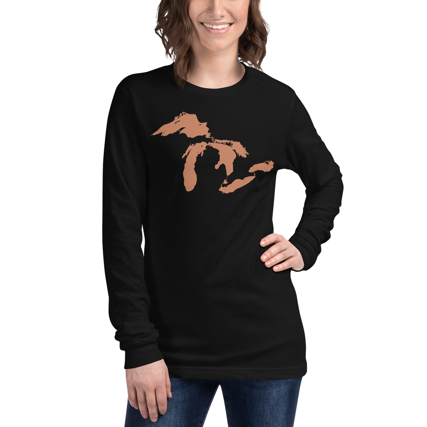 Great Lakes T-Shirt | Unisex Long Sleeve - Copper