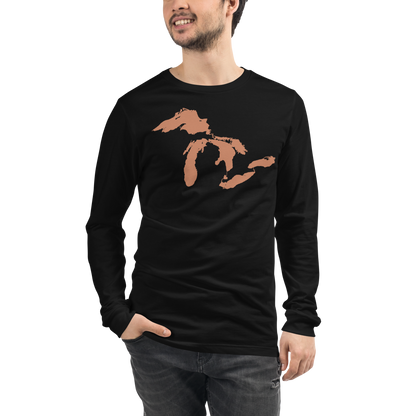 Great Lakes T-Shirt | Unisex Long Sleeve - Copper