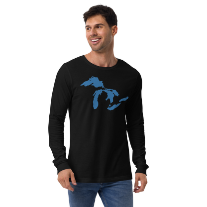 Great Lakes T-Shirt | Unisex Long Sleeve - Superior Blue