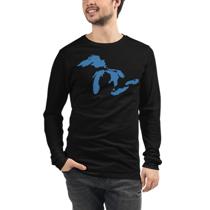 Great Lakes T-Shirt | Unisex Long Sleeve - Superior Blue